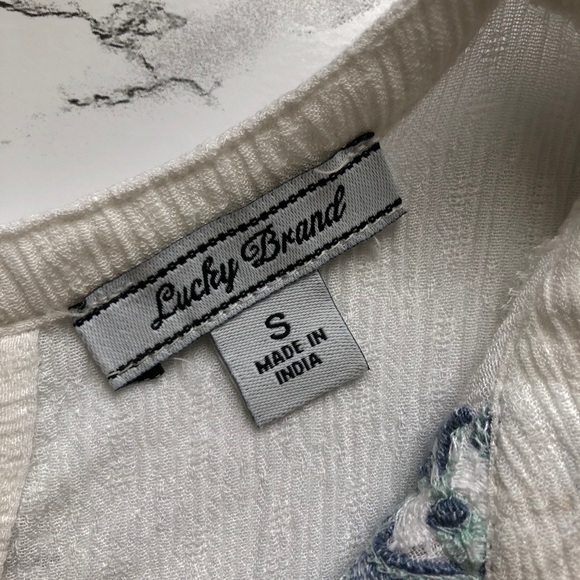 Lucky Brand embroidered tank - Picture 7 of 8